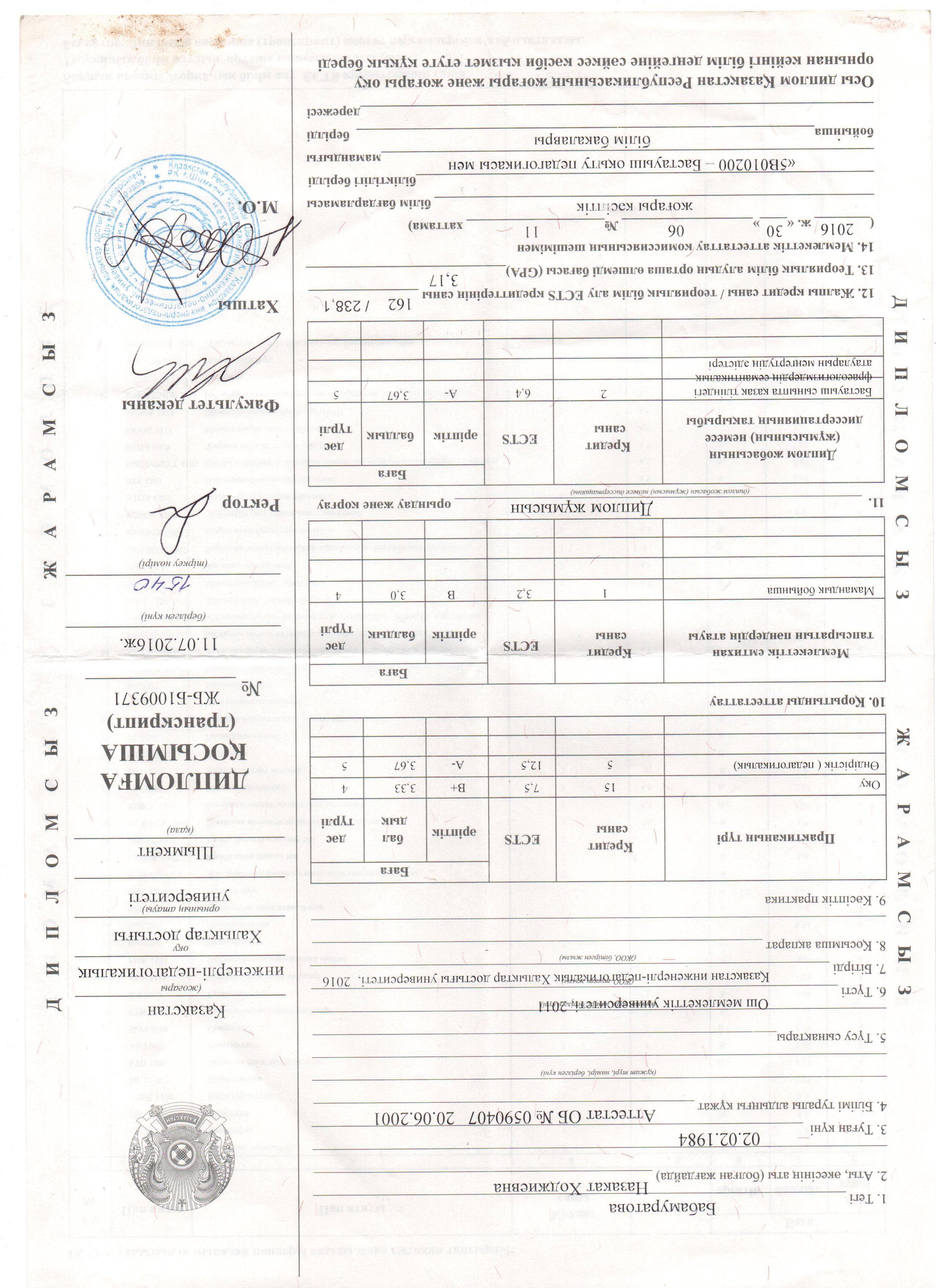 Бабамуратова Назакат Ходжиевна